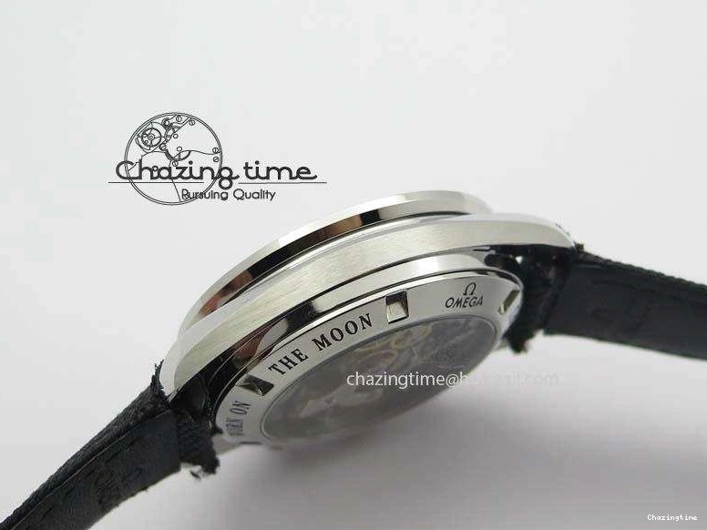 0701 Speedmaster JHF SS ‘Work on the Moon’ Gray Dial On Black Nylon Strap WaterResistant 8207